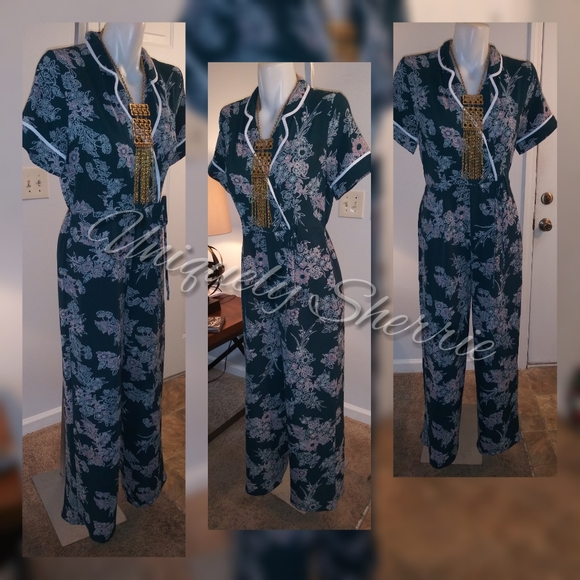 Monteau Pants - Monteau Floral Jumpsuit